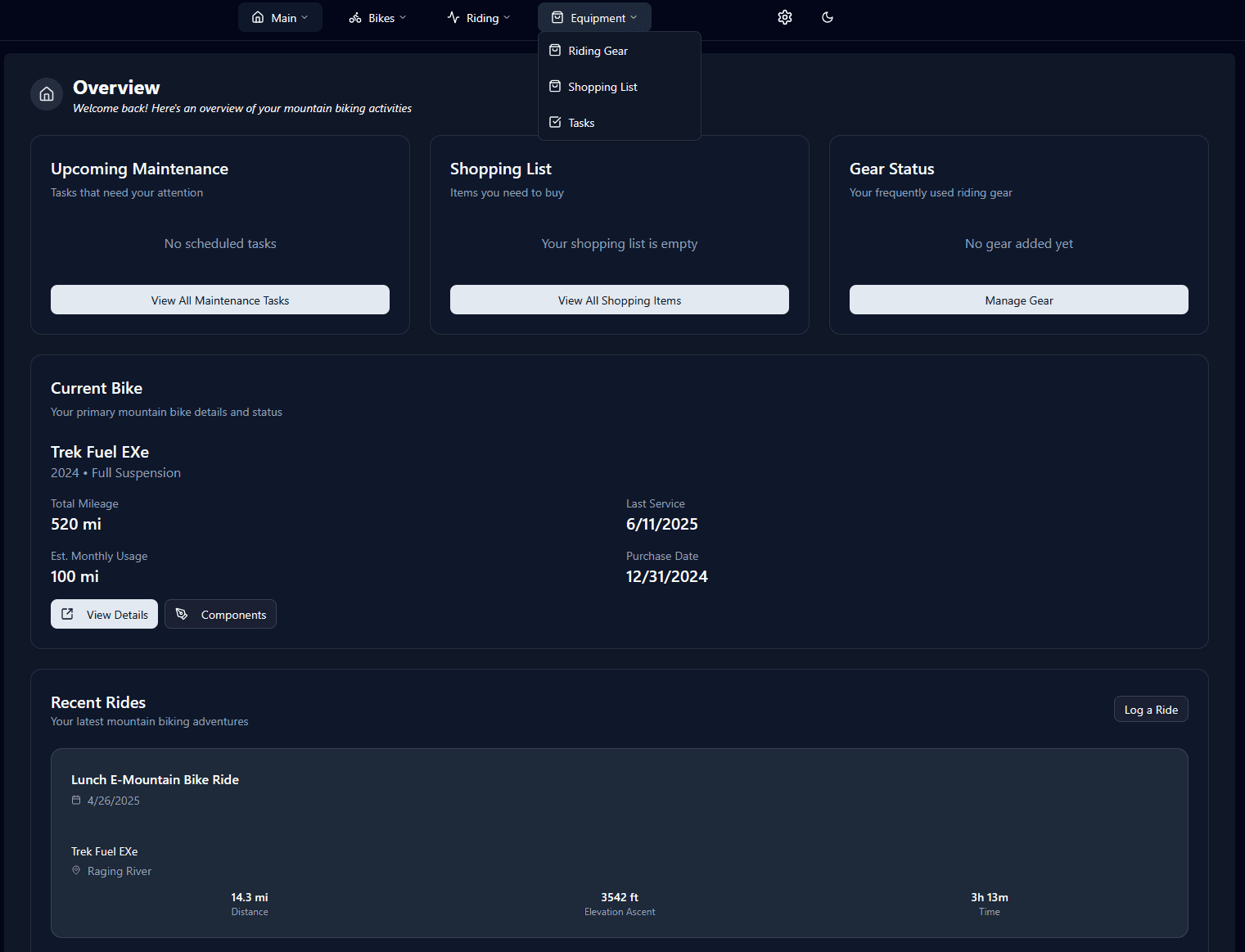 ShredSync dashboard preview